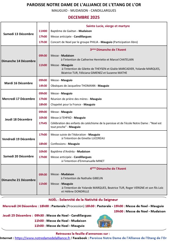 annonces 2025-51 du 2025-12-13 au 2025-12-21