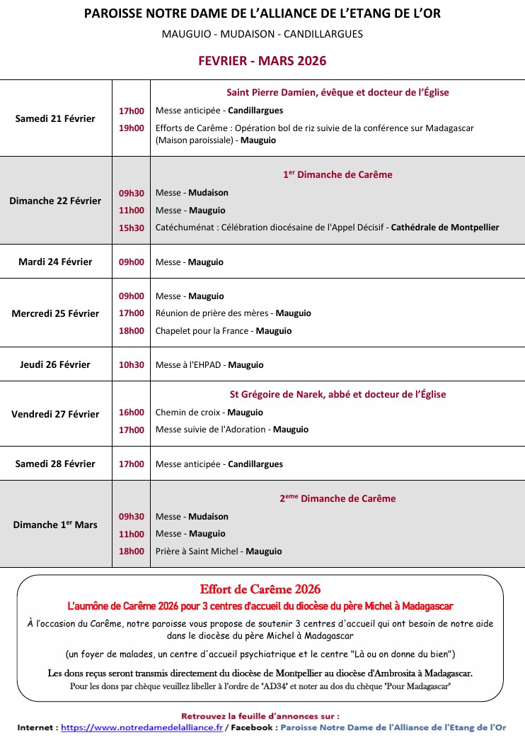 annonces 2026-09 du 2026-02-21 au 2026-03-01