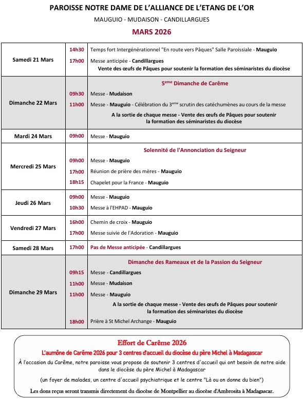 annonces 2026-13 du 2026-03-21 au 2026-03-28